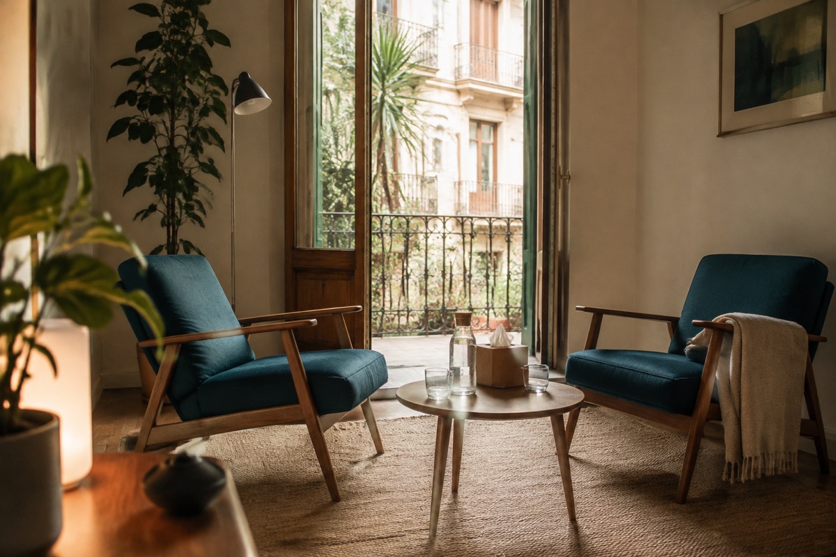 Consulta de psicologia lluminosa a Barcelona per parlar d’addiccions